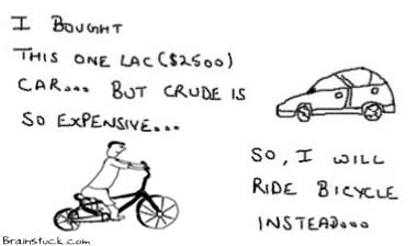 Car vs Gasoline,One lac car cartoon, Lakhtiya, Tata Nano, Petrol expensive india