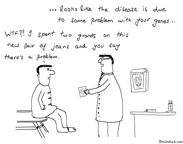 Image result for genetic disease cartoon