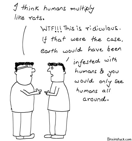 Humans Multiply like Rats, Cartoons, Insane, Over-Population, Infestation